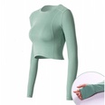 new exposed umbilical sports longsleeved highelastic loose running fitness clothes yoga clothespicture15