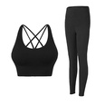 2021 new sports yoga clothing suit crossback bra high waist hip fitness pantspicture13