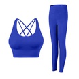 2021 new sports yoga clothing suit crossback bra high waist hip fitness pantspicture24