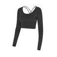 2021 autumn and winter sexy sports longsleeved shirt fitness clothing yoga clothespicture24