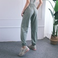 2021 new drawstring sports pants highwaisted lightweight fitness pants loose running trouserspicture25