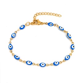 wholesale jewelry ethnic style color evil eye titanium steel bracelet nihaojewelrypicture21