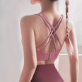 Fashion yoga underwear female adjustable buckle running cross beautiful back fitness brapicture21