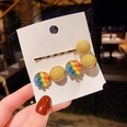Korean geometric color round hairpin set wholesalepicture12