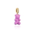 Jewelry Painted Bear Color Pendant Copper Jewelry Accessories DIY Jewelry Necklace Braceletpicture19