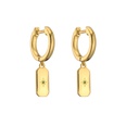 Hecheng Ornament Glossy Love Rectangular round Earrings 18K Gold Plated Ear Clip Zircon Ornament Vd1040picture23