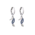 jewelry microinlaid zircon colored diamonds small earrings flowers woodpeckerpicture12