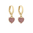 jewelry microinlaid zircon colored diamonds small earrings flowers woodpeckerpicture18