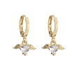 jewelry microinlaid zircon colored diamonds small earrings flowers woodpeckerpicture25