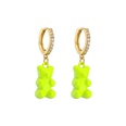 jewelry candy bear earrings color spray paint earrings microinlaid zircon fashion jewelrypicture14