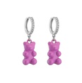 jewelry candy bear earrings color spray paint earrings microinlaid zircon fashion jewelrypicture18
