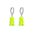 jewelry candy bear earrings color spray paint earrings microinlaid zircon fashion jewelrypicture20