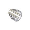 microinlaid color diamond row diamond ring opening adjustable exaggerated jewelry accessoriespicture19