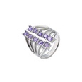 microinlaid color diamond row diamond ring opening adjustable exaggerated jewelry accessoriespicture21