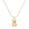 Glossy Bear Plated 18k Real Gold Color Preservation Necklace Earringspicture11