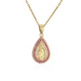 fashion microinlaid colored diamond dropshaped Virgin Mary Christ Jewelry Accessoriespicture17