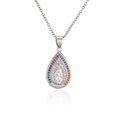 fashion microinlaid colored diamond dropshaped Virgin Mary Christ Jewelry Accessoriespicture19