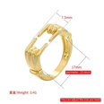 Glossy Palm Finger Opening Adjustable Ringpicture10