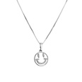 Hecheng Ornament Micro Inlaid Zircon Smiley Necklace Ornament Set Ins Trendy Smiley Ornamentpicture15
