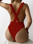 solid color special fabric new hot sale sexy onepiece bikinipicture17