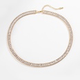 fashion full diamond T square diamond chain necklace copper jewelry wholesalepicture19