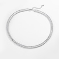 fashion full diamond T square diamond chain necklace copper jewelry wholesalepicture20