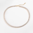 fashion full diamond T square diamond chain necklace copper jewelry wholesalepicture21
