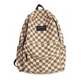 Tide brand plaid school bag student backpack high school college student campus hit color backpackpicture50