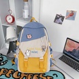 INS Juniors Schoolbag Womens KoreanStyle Contrast Color Backpack High School Student Fresh Backpack Girlish Style Backpackpicture31