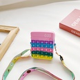 Silicone Pioneer Calculator Rainbow Color Childrens Decompression Toy Macaron Puzzle Bagpicture11