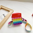 Silicone Pioneer Calculator Rainbow Color Childrens Decompression Toy Macaron Puzzle Bagpicture13