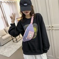 Simple Korean Style Small Shoulder Bag 2021 New Fall Winter Fashion Student Stitching Shoulder Bag Womens Chest Bag Ins Waist Bagpicture13