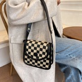 Shoulder Bag Small Bag Korean Style Chessboard Plaid 2021 New Houndstooth Fashion Retro Crossbody Small Square Bag Winter Womenpicture15