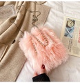 Furry Bag Womens 2021 Spring New Fashion Chain Handbag Shoulder Messenger Bag Plush Bucket Bagpicture15