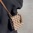 Best Selling Bag Womens Autumn and Winter 2021 New Fashion Retro Crossbody Ins Niche Chessboard Plaid Portable Small Square Bagpicture17