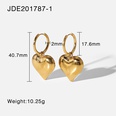 European and American new stainless steel earrings hollow heart pendant earringspicture13
