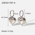 European and American new stainless steel earrings hollow heart pendant earringspicture14