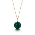 Korean Fashion Shell Pearl Pendant Titanium Steel Clavicle Chain Simple Multicolor Necklacepicture17