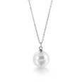 Korean Fashion Shell Pearl Pendant Titanium Steel Clavicle Chain Simple Multicolor Necklacepicture19