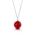 Korean Fashion Shell Pearl Pendant Titanium Steel Clavicle Chain Simple Multicolor Necklacepicture23