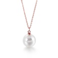 Korean Fashion Shell Pearl Pendant Titanium Steel Clavicle Chain Simple Multicolor Necklacepicture24