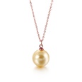 Korean Fashion Shell Pearl Pendant Titanium Steel Clavicle Chain Simple Multicolor Necklacepicture25