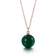 Korean Fashion Shell Pearl Pendant Titanium Steel Clavicle Chain Simple Multicolor Necklacepicture27