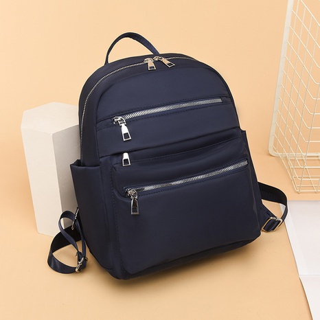 Large Capacity Multi-Pocket Women's Backpack Women's 2021 New Autumn and Winter Trendy Korean Fashion Simple Schoolbag Travel Bag's discount tags