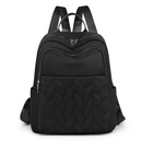 backpacks pure color nylon casual ribbed embroidery thread trend fashion backpackspicture11