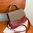 Fashion Women Bags 2021 New Autumn and Winter Stitching Shoulder Bag Casual Messenger Bag Retro Plaid Underarm Small Square Bagpicture10