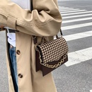 Fashion Women Bags 2021 New Autumn and Winter Stitching Shoulder Bag Casual Messenger Bag Retro Plaid Underarm Small Square Bagpicture9
