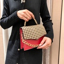 Fashion Women Bags 2021 New Autumn and Winter Stitching Shoulder Bag Casual Messenger Bag Retro Plaid Underarm Small Square Bagpicture12