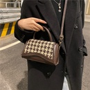 Korean Style Plaid Printed Western Style Leopard Print Personality Underarm Bag 2021 New Fashion Autumn and Winter Shoulder Crossbody Small Square Bagpicture11