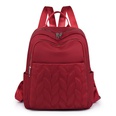 backpacks pure color nylon casual ribbed embroidery thread trend fashion backpackspicture12